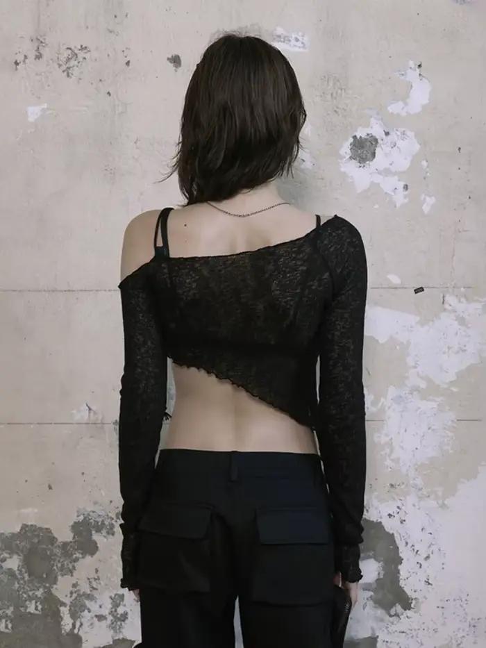 T-shirt asymétrique pour femmes