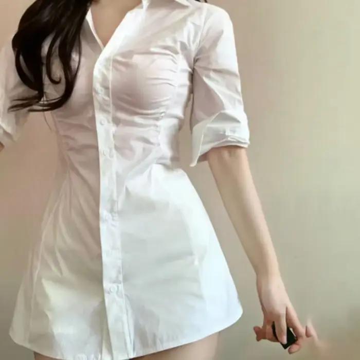Chemise élégante de style français pour femme