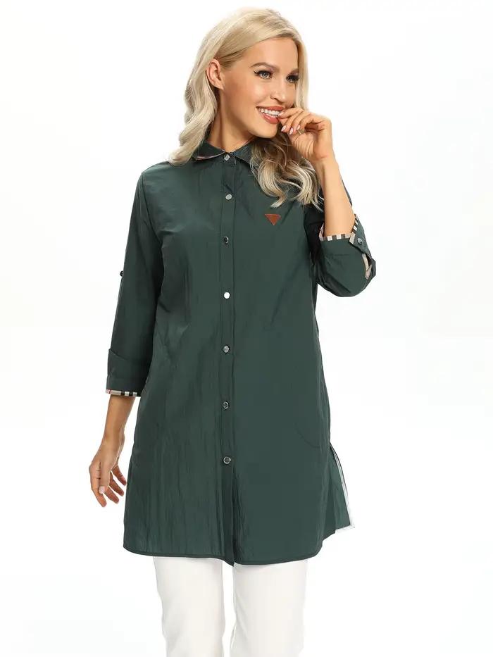 Haut décontracté à la mode tissé pour femmes pour le printemps et l'automne
