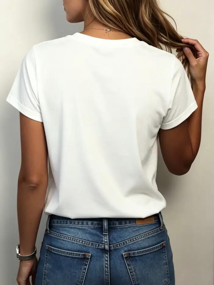 T-shirt graphique Perfectly Imperfect avec cœur d'amour