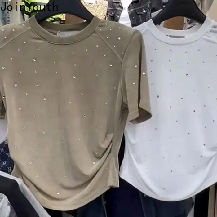 Haut à paillettes diamant décontracté chic et sexy pour femmes junior occasions spéciales années 2000 Y2K