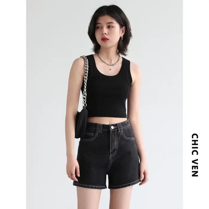 Débardeur chic et élégant pour femme, hauts en coton et élasthanne, solides et décontractés, pour automne et hiver, occasions spéciales et quotidiennes