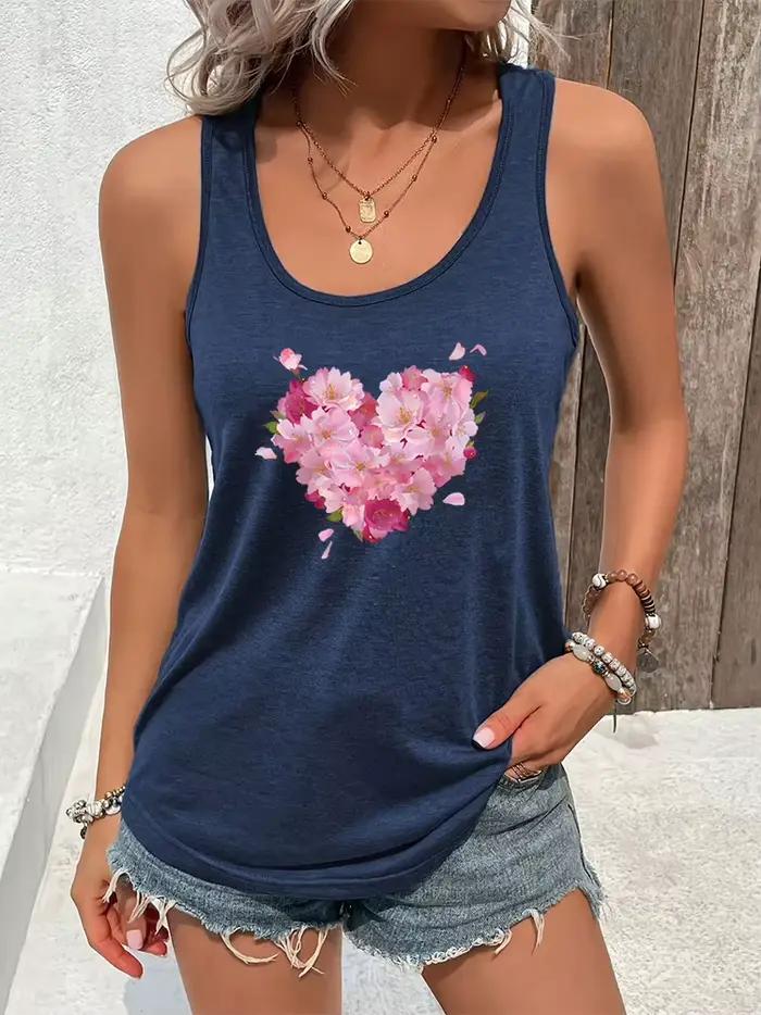 Haut court à fleurs pour femmes