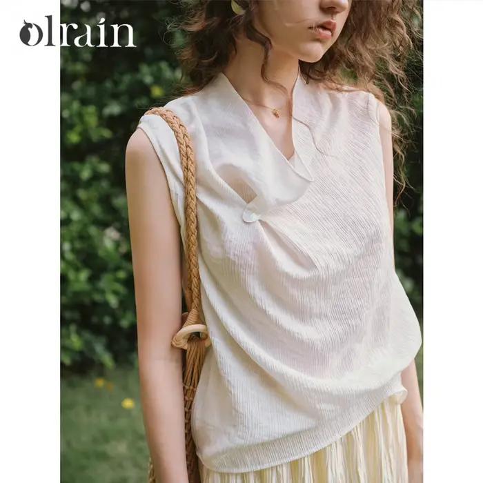 Chemisier sans manches OLrain pour femme