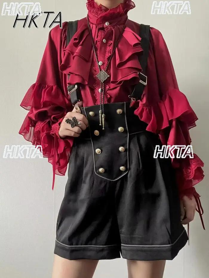 Chemise à manches chauve-souris en polyester et coton avec volants pour femmes, élégante et polyvalente pour diverses occasions