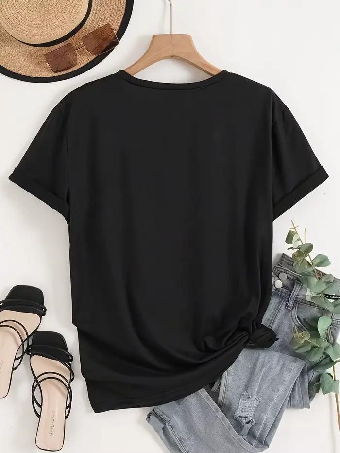 T-shirt vintage Just Breathe Dandelion à col en V