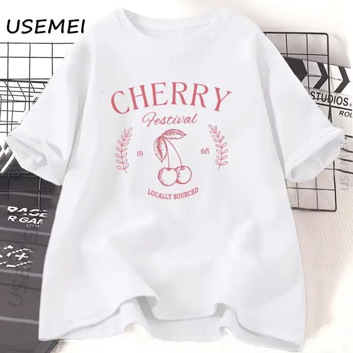 Cerise Vintage T-Shirt femme