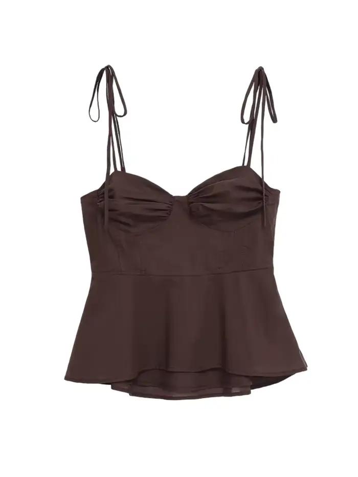 Hauts bustier asymétriques pour femmes