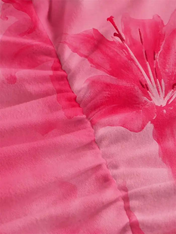 Haut à licou imprimé Tie-dye pour femmes