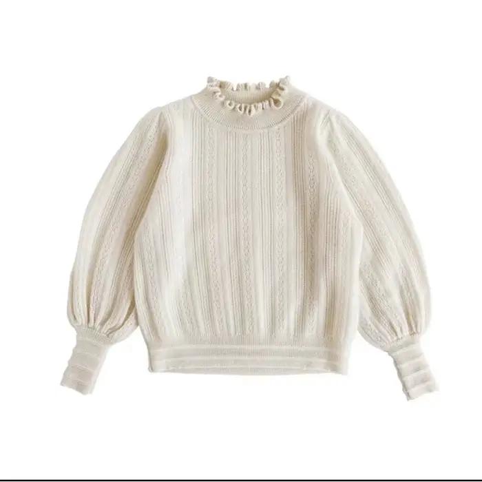 Pull en laine pour enfants français d'hiver pour filles