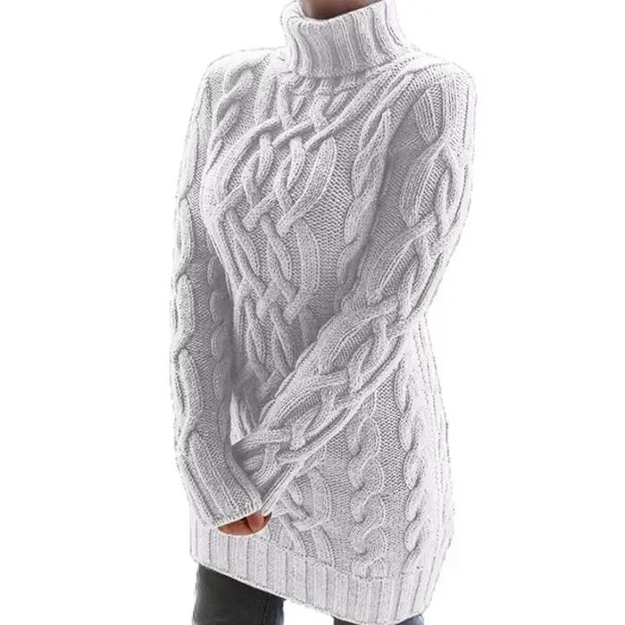 Chandails pour femmes, pull chaud à col roulé