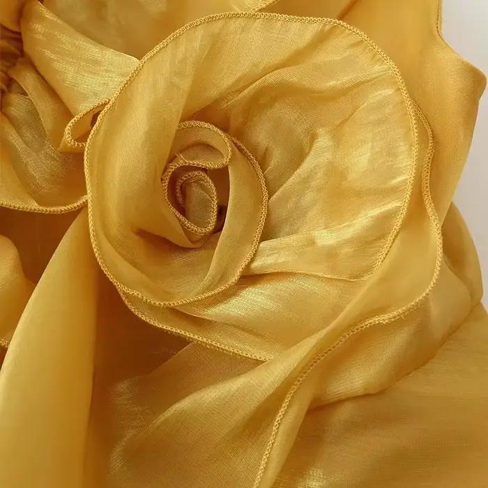TFAFXY 2026 Nouvelle Collection Été Femme – Débardeur Court à Fleurs