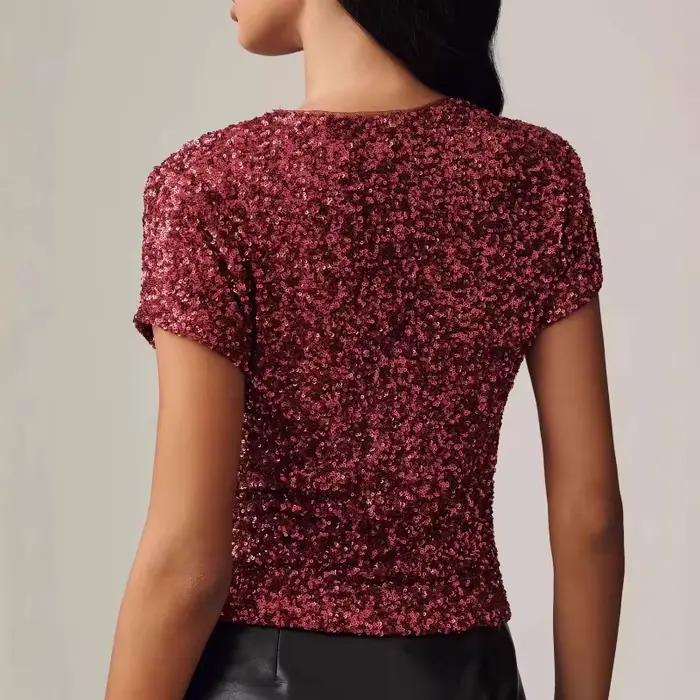 Tops à paillettes 2026 pour femmes
