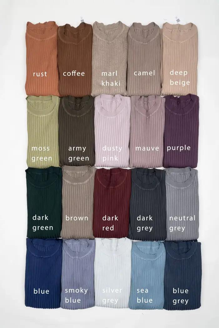 Pull basique à col rond pour femme avec trou pour le pouce, en coton, viscose et nylon, décontracté et intemporel pour femmes, occasions spéciales