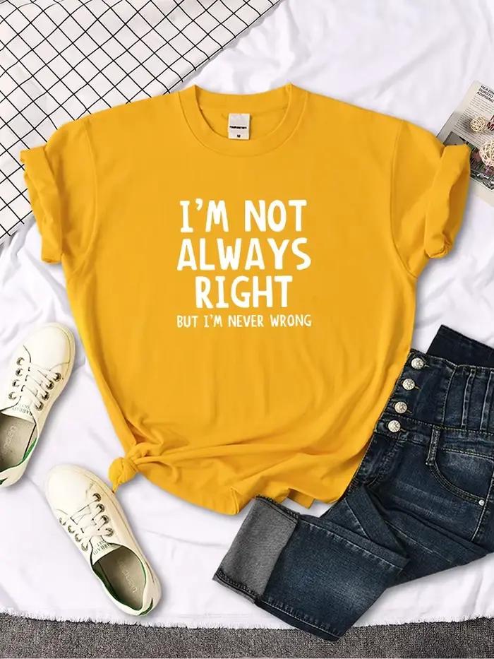 T-Shirt femme Cool lettres intéressantes imprimé t-shirts
