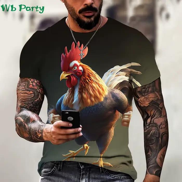 T-shirt à imprimé graphique animal pour hommes