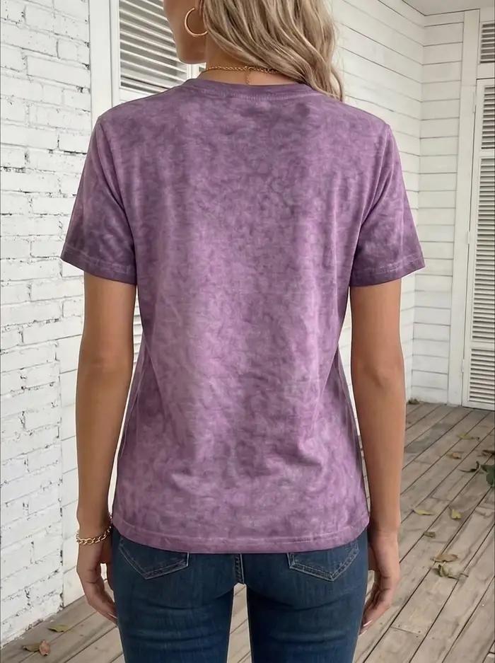 T-shirt pour femme dégradé violet