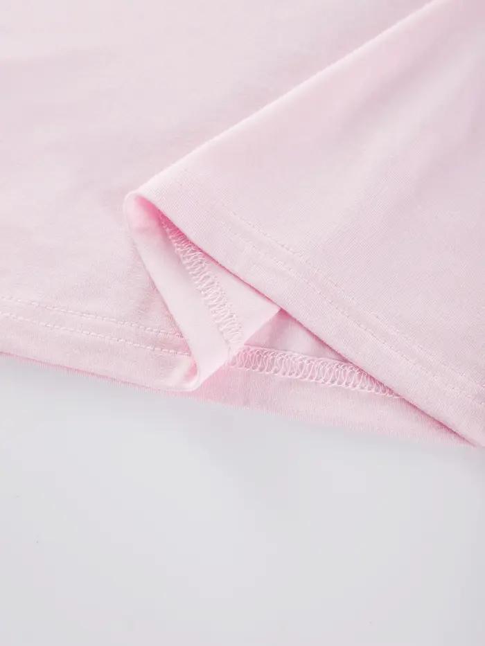 Milfa lettre imprimé femmes culture hauts été col rond doux Streetwear Sexy ajustement mince t-shirts confortable haute élastique vêtements