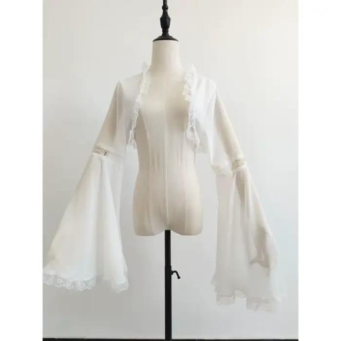 Blouse Femme Style Gothique avec Corsage en Dentelle