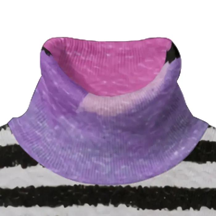 Sweatshirt à col roulé imprimé géométrique abstrait pour hommes style chic et streetwear automne hiver occasions quotidiennes et évènements