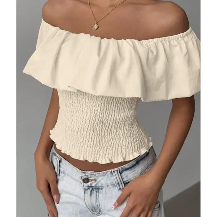 Haut asymétrique amincissant et cintré pour femme – Tendance mode féminine