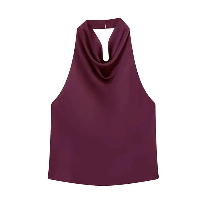 Hauts en satin pour femme