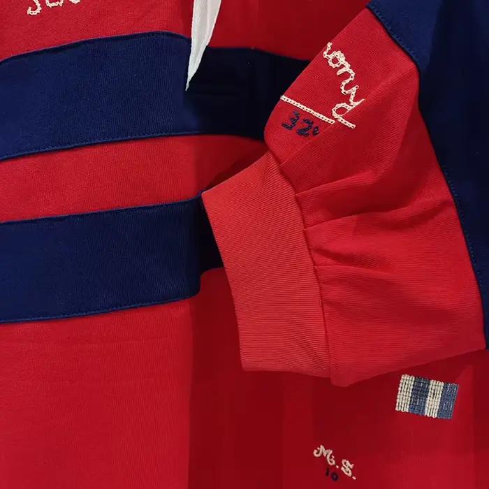 Chemise rayée bleue pour femmes