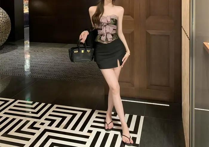 Faux deux camisoles en dentelle