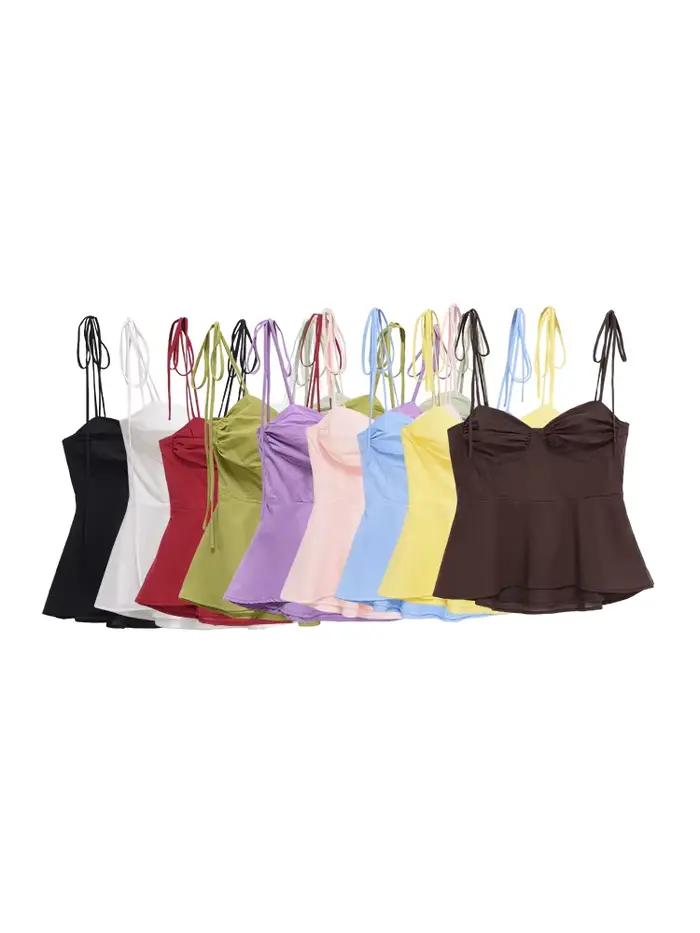 Hauts bustier asymétriques pour femmes