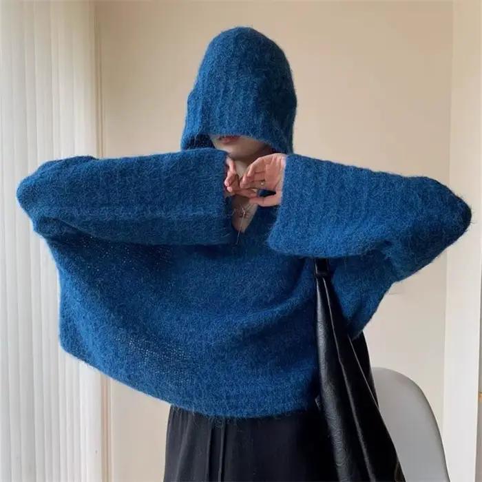 Pull à capuche ample et fleuri pour femmes mode et confort automne hiver 2025 occassions spéciales