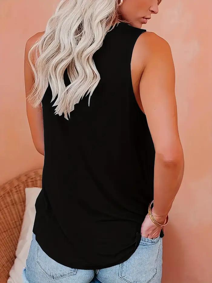 T-shirt à col rond imprimé cœur pour femme