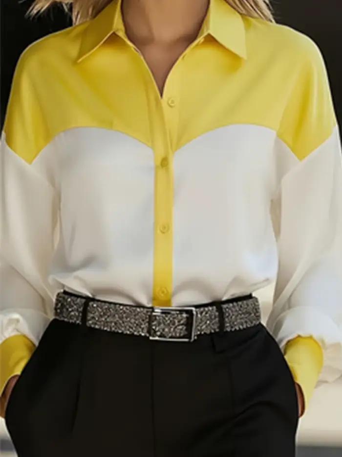 Chemise à manches longues pour femme