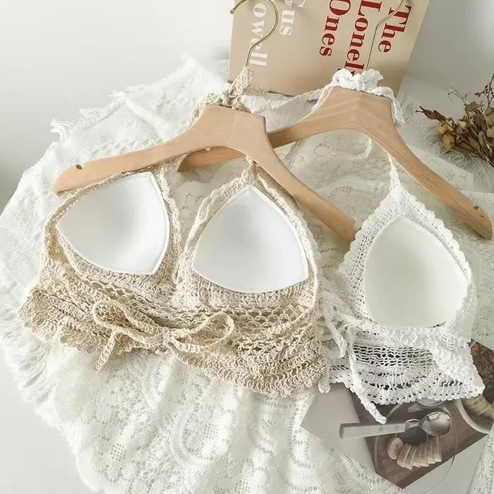Femme haut sexy Crochet débardeurs femmes Corset