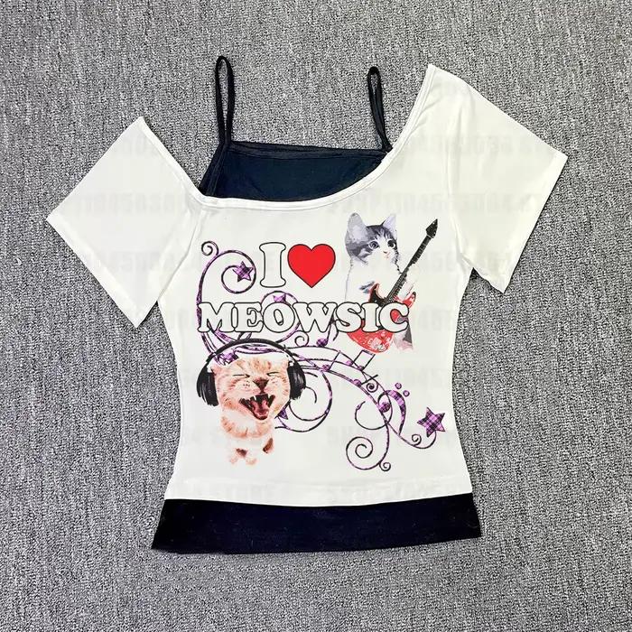 Vêtements pour femmes Y2k Kitty japonais