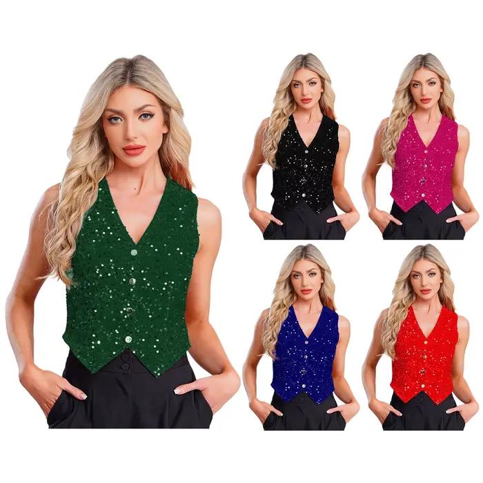 Gilets de soirée scintillants pour femmes