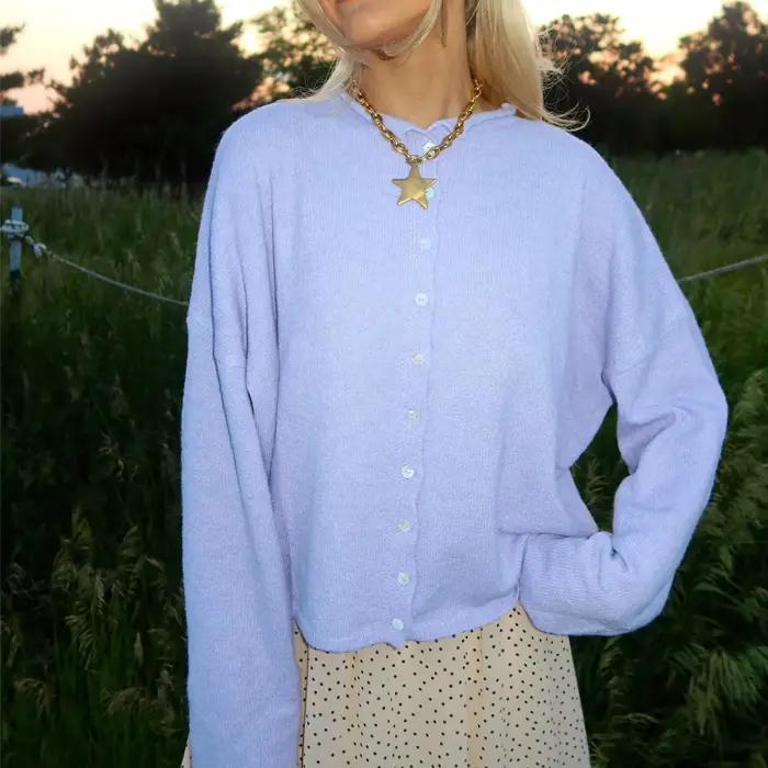 Cardigan hirigin en polyester ample et décontracté pour femmes, style Y2K, automne-hiver, streetwear, parfait pour les occasions spéciales