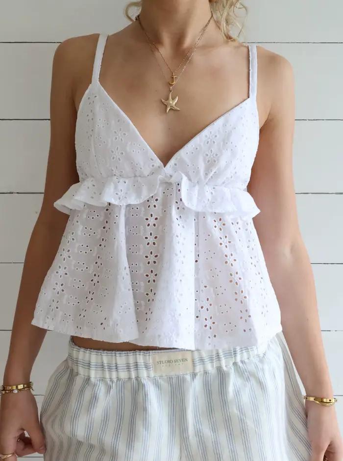 Camisole col en V pour femmes