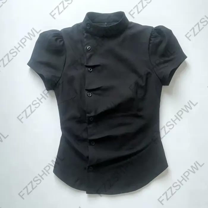 Crop top pour femme, style Gothique Y2K Chic