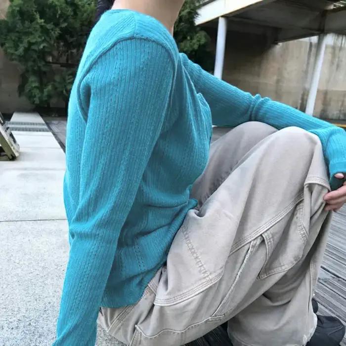 [RUOKE] Haut décontracté streetwear à manches longues