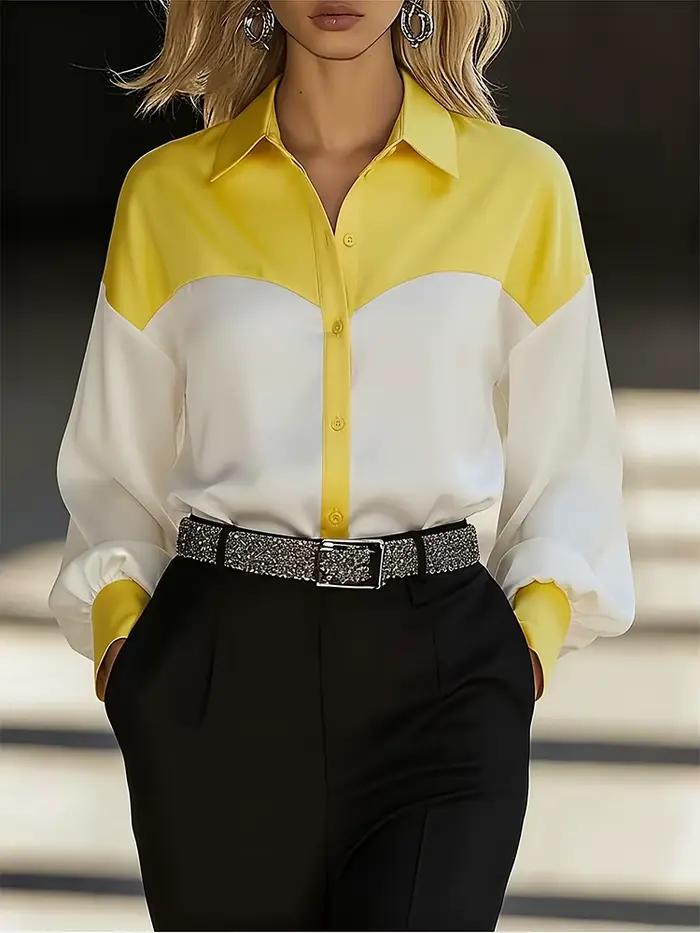 Chemise à manches longues pour femme