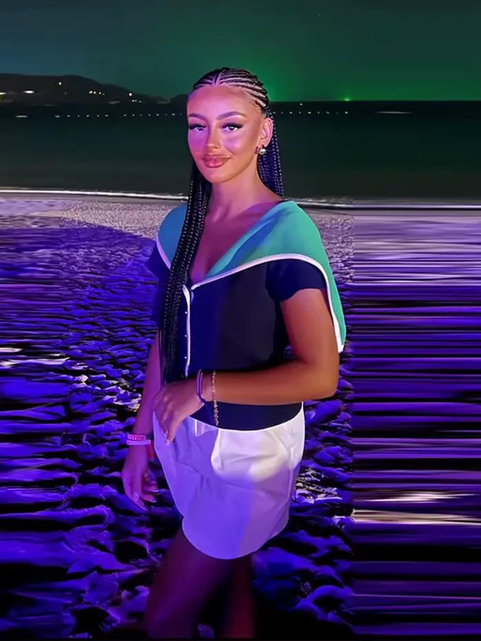Chemisier Chic Bleu Marine Tricoté pour Femme