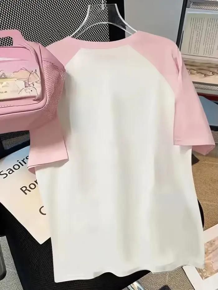 T-shirts tendance cerise pour femmes et filles