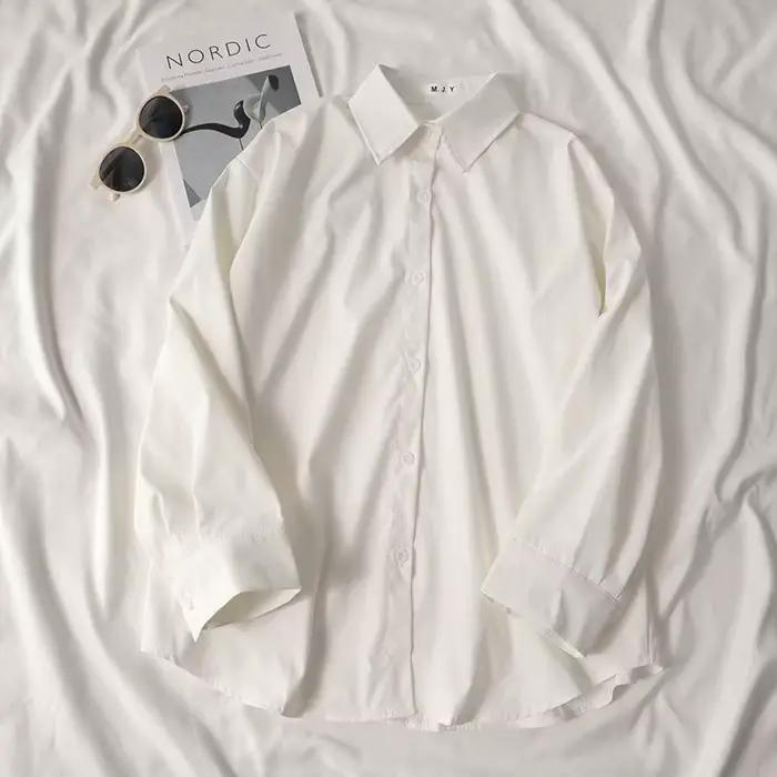 Vêtements pour femmes couleur unie élégant nouvelle chemise violette