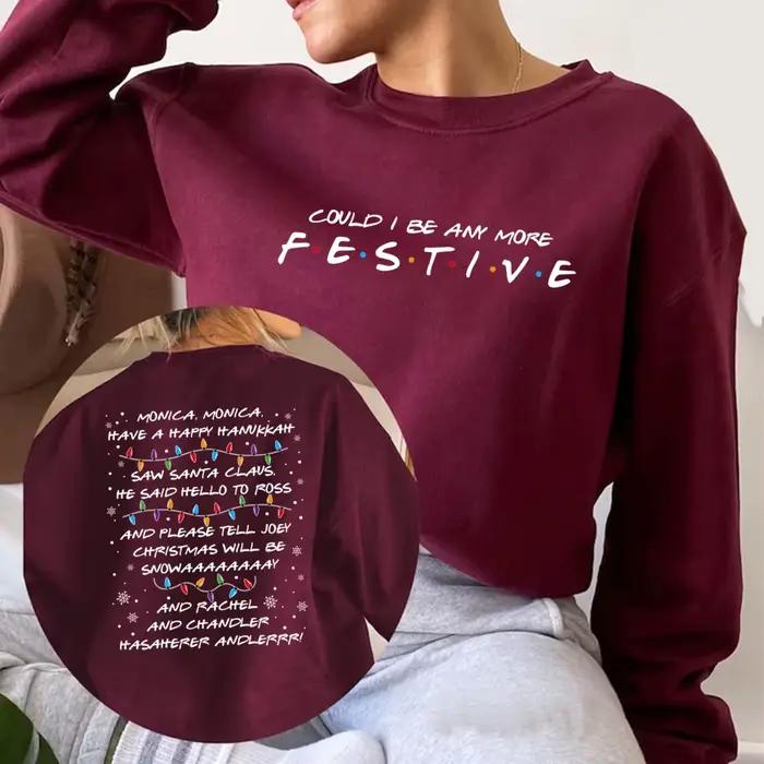 Sweat-shirt à col rond de vacances inspiré des amis pourrait être n'importe quel