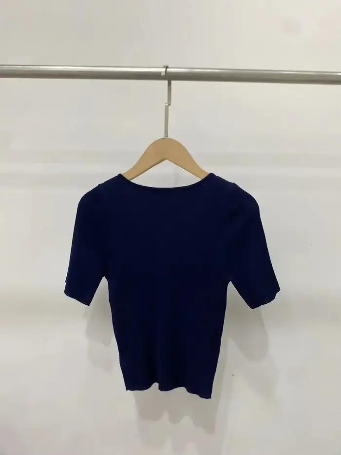 Pull à manches courtes pour femmes