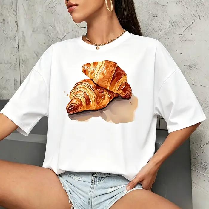 T-shirt graphique Croissant Français