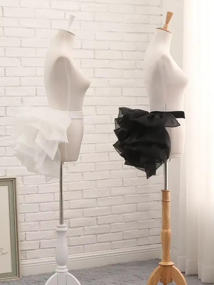 Jupe en synthétique Lolita en forme de cloche avec soutien des fesses robuste et dos cosplay pour femmes, idéale pour les occasions spéciales et le look quotidien