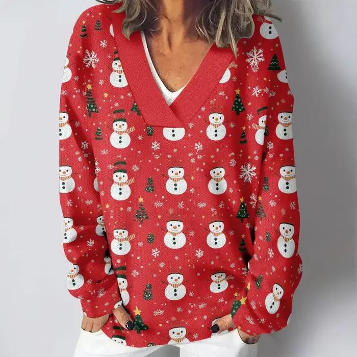Sweat-shirt imprimé Père Noël Cosplay