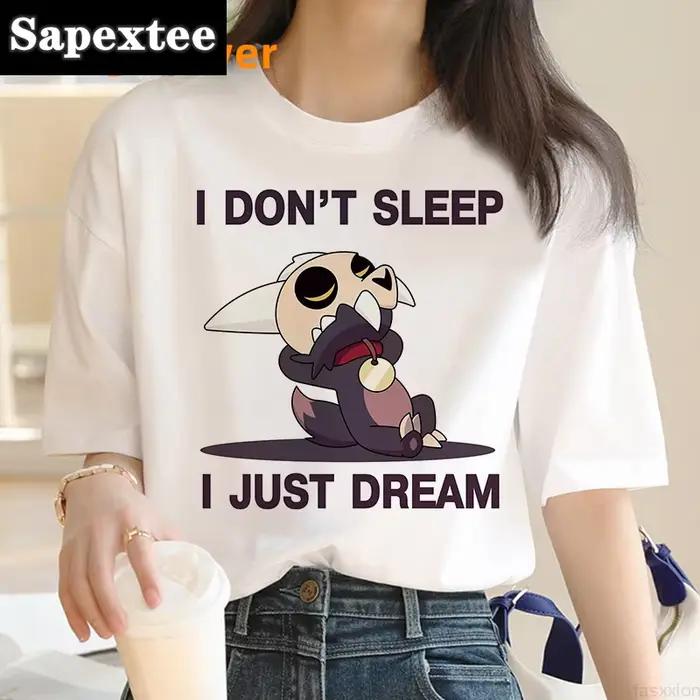Owl House t petit haut t-shirts femmes streetwear japonais blanc t-shirt drôle