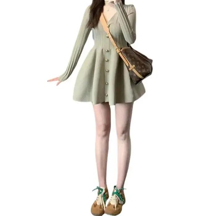 Robe tricotée française haut de gamme